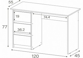 Стол письменный Идена в Ноябрьске - noyabrsk.mebel24.online | фото 4