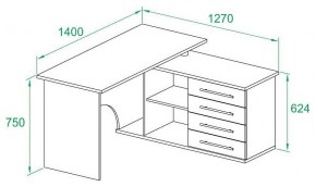 Стол письменный КСТ-109П в Ноябрьске - noyabrsk.mebel24.online | фото 3