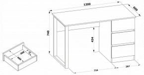 Стол письменный СПм-205 в Ноябрьске - noyabrsk.mebel24.online | фото 4