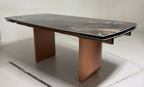 Стол ПУАНТО 200 TITANIUM LAWA NERO, керамика / МЕДЬ каркас М-City в Ноябрьске - noyabrsk.mebel24.online | фото 3