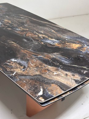 Стол ПУАНТО 200 TITANIUM LAWA NERO, керамика / МЕДЬ каркас М-City в Ноябрьске - noyabrsk.mebel24.online | фото 6