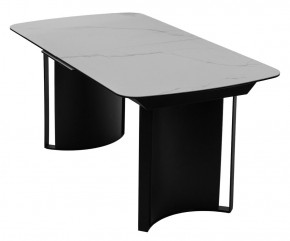 Стол RASMUS 160 TL-45 Белый мрамор, испанская керамика / черный каркас, ®DISAUR в Ноябрьске - noyabrsk.mebel24.online | фото 3