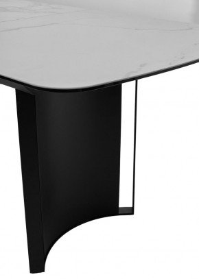 Стол RASMUS 160 TL-45 Белый мрамор, испанская керамика / черный каркас, ®DISAUR в Ноябрьске - noyabrsk.mebel24.online | фото 7