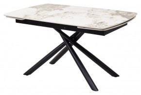 Стол RIVOLI 140 GLOSS LUXURY PANDORA SOLID CERAMIC / BLACK, ®DISAUR в Ноябрьске - noyabrsk.mebel24.online | фото 1
