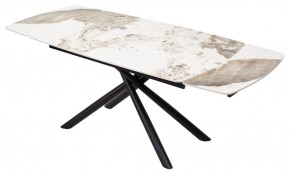 Стол RIVOLI 140 GLOSS LUXURY PANDORA SOLID CERAMIC / BLACK, ®DISAUR в Ноябрьске - noyabrsk.mebel24.online | фото 2