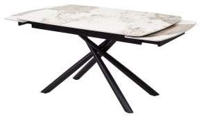 Стол RIVOLI 140 GLOSS LUXURY PANDORA SOLID CERAMIC / BLACK, ®DISAUR в Ноябрьске - noyabrsk.mebel24.online | фото 5