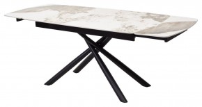 Стол RIVOLI 140 GLOSS LUXURY PANDORA SOLID CERAMIC / BLACK, ®DISAUR в Ноябрьске - noyabrsk.mebel24.online | фото 7