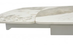 Стол RIVOLI 140 GLOSS LUXURY PANDORA SOLID CERAMIC / WHITE, ®DISAUR в Ноябрьске - noyabrsk.mebel24.online | фото 4