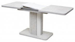 Стол STORK 120 Белый бетон/ Белый М-City в Ноябрьске - noyabrsk.mebel24.online | фото 4