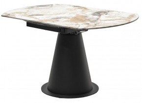 Стол TERAMO 135 GLOSS GRAND JADE SOLID CERAMIC, керамика, поворотн.механизм / Черный каркас, ®DISAUR в Ноябрьске - noyabrsk.mebel24.online | фото 10