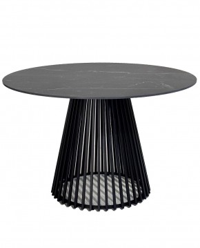 Стол TERNI 120 MATT BLACK MARBLE SOLID CERAMIC Черный мрамор матовый, керамика /Черн.каркас, ®DISAUR в Ноябрьске - noyabrsk.mebel24.online | фото 3