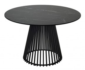 Стол TERNI 120 MATT BLACK MARBLE SOLID CERAMIC Черный мрамор матовый, керамика /Черн.каркас, ®DISAUR в Ноябрьске - noyabrsk.mebel24.online | фото 8