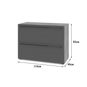 СТОУН С81 Комод (золотой дуб/графит) в Ноябрьске - noyabrsk.mebel24.online | фото 2