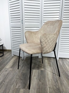 Стул AMARETTO VBP206 античный светло-бежевый, велюр без пальчикового эффекта /черный каркас, М-City в Ноябрьске - noyabrsk.mebel24.online | фото 7