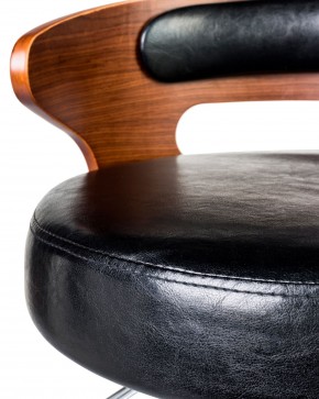 Стул барный DOBRIN FRED BLACK, коричневое дерево, чёрный в Ноябрьске - noyabrsk.mebel24.online | фото 6