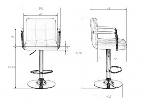 Стул барный DOBRIN KRUGER ARM, чёрный в Ноябрьске - noyabrsk.mebel24.online | фото 9