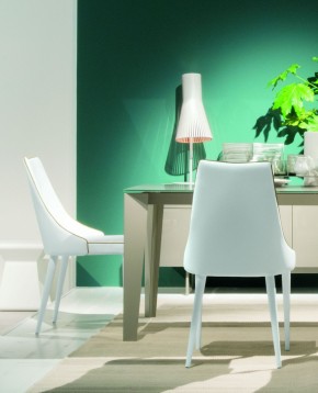Стул CLARA 40.11 (TR505 white with sand cordonet, экокожа) в Ноябрьске - noyabrsk.mebel24.online | фото 2