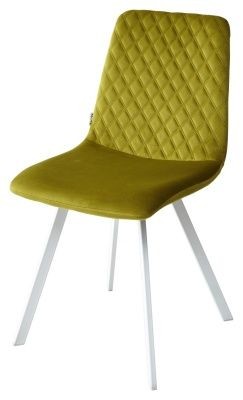 Стул DAIQUIRI BLUVEL-75 OLIVA / белый каркас, велюр М-City в Ноябрьске - noyabrsk.mebel24.online | фото 1