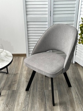 Стул DUNA 360 град. поворот. B22 Серый, велюр / черный каркас, М-City в Ноябрьске - noyabrsk.mebel24.online | фото 8