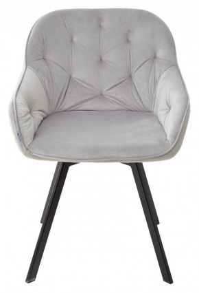 Стул GALE 360 град. поворот. BLUVEL-03 LIGHT GREY, велюр/ черный каркас, М-City в Ноябрьске - noyabrsk.mebel24.online | фото 3