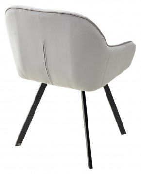 Стул GALE 360 град. поворот. BLUVEL-03 LIGHT GREY, велюр/ черный каркас, М-City в Ноябрьске - noyabrsk.mebel24.online | фото 4