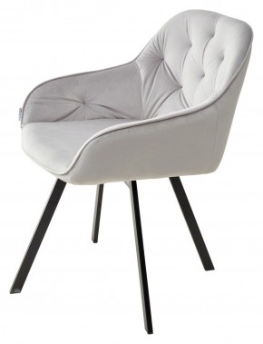 Стул GALE 360 град. поворот. BLUVEL-03 LIGHT GREY, велюр/ черный каркас, М-City в Ноябрьске - noyabrsk.mebel24.online | фото 5