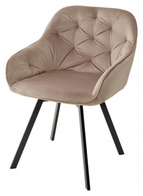 Стул GALE 360 град. поворот. BLUVEL-40 BEIGE, велюр/ черный каркас, М-City в Ноябрьске - noyabrsk.mebel24.online | фото 1