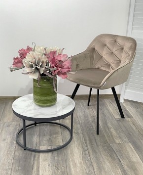 Стул GALE 360 град. поворот. BLUVEL-40 BEIGE, велюр/ черный каркас, М-City в Ноябрьске - noyabrsk.mebel24.online | фото 2