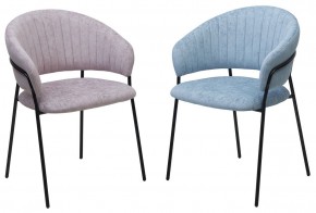 Стул ГЕММА, цвет RAIN 13 blue, велюр / черный каркас М-City в Ноябрьске - noyabrsk.mebel24.online | фото 8