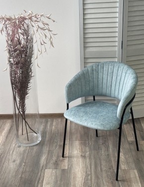 Стул ГЕММА, цвет RAIN 7 breeze, велюр / черный каркас М-City в Ноябрьске - noyabrsk.mebel24.online | фото 4