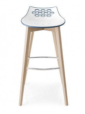 Стул JAM W CB/1487, ash.P19W OAK NATURAL/ P799-P852 WHITE/ TRANSPARENT RED в Ноябрьске - noyabrsk.mebel24.online | фото