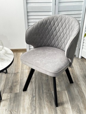 Стул SKAT 360 град. поворот. B22 Серый, велюр / черный каркас, М-City в Ноябрьске - noyabrsk.mebel24.online | фото 3
