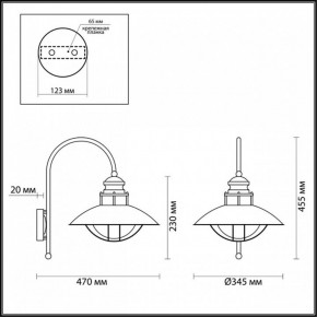 Светильник на штанге Odeon Light Dante 4164/1WA в Ноябрьске - noyabrsk.mebel24.online | фото 5