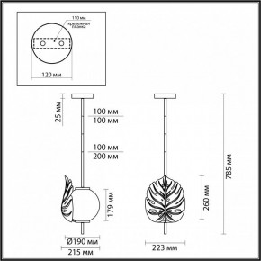 Светильник на штанге Odeon Light Jungle 4865/1 в Ноябрьске - noyabrsk.mebel24.online | фото 3