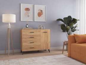 СВЕТЛАНА LOFT Комод-тумба  (дуб золотой) в Ноябрьске - noyabrsk.mebel24.online | фото 3