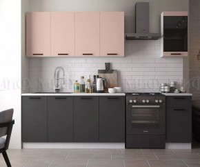ТЕХНО Кухонный гарнитур 2,0 м Компоновка №3 в Ноябрьске - noyabrsk.mebel24.online | фото 2