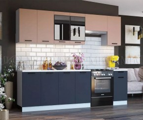 ТЕХНО Кухонный гарнитур 2,6 м Компоновка №3 в Ноябрьске - noyabrsk.mebel24.online | фото 4