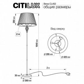 Торшер Citilux Вена CL402920 в Ноябрьске - noyabrsk.mebel24.online | фото 5