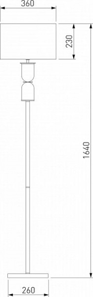 Торшер Eurosvet Caprera 01154/1 никель в Ноябрьске - noyabrsk.mebel24.online | фото 2