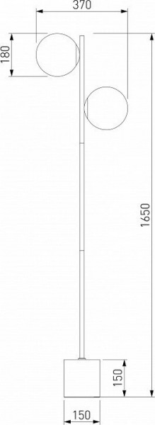 Торшер Eurosvet Marbella 01158/2 латунь в Ноябрьске - noyabrsk.mebel24.online | фото 3