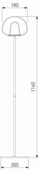 Торшер Eurosvet Twice 90327/1 черный в Ноябрьске - noyabrsk.mebel24.online | фото