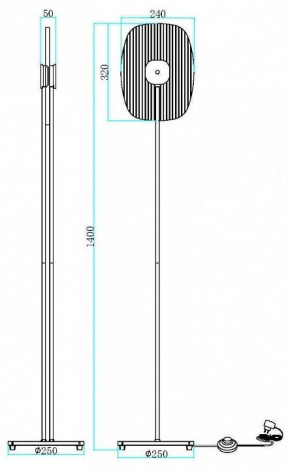 Торшер Maytoni Eclipse MOD152FL-L1BK в Ноябрьске - noyabrsk.mebel24.online | фото 2
