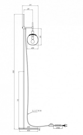 Торшер Maytoni Erich MOD221-FL-01-N в Ноябрьске - noyabrsk.mebel24.online | фото 3