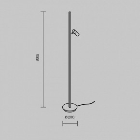 Торшер Maytoni Thin MOD395FL-L28B3K в Ноябрьске - noyabrsk.mebel24.online | фото 5