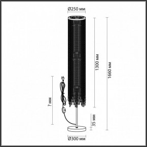 Торшер Odeon Light Chokka 5028/3F в Ноябрьске - noyabrsk.mebel24.online | фото 4
