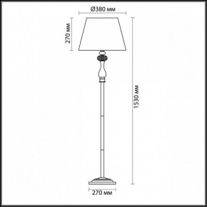 Торшер Odeon Light Gaellori 3393/1F в Ноябрьске - noyabrsk.mebel24.online | фото 3