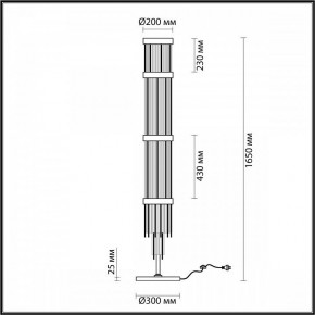 Торшер Odeon Light York 4788/12F в Ноябрьске - noyabrsk.mebel24.online | фото 3