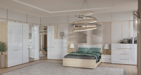 ТРИО Спальный гарнитур (модульный) сонома/белый в Ноябрьске - noyabrsk.mebel24.online | фото