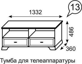 Тумба для телеаппаратуры Венеция 13 бодега в Ноябрьске - noyabrsk.mebel24.online | фото 2