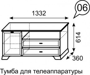 Тумба для телеаппаратуры Венеция 6 бодега в Ноябрьске - noyabrsk.mebel24.online | фото 3